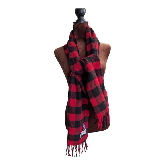 Pure merino  JCREW wool buffolo check SCARF Abraham Moon - Picture 2 of 7